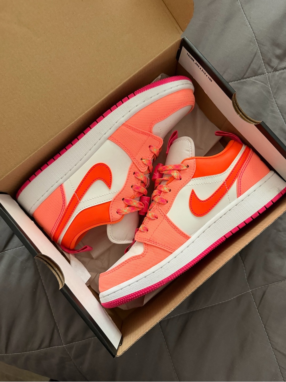 Air Jordan 1 Low Utility GS 'Crimson Pulse'